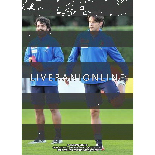 Raduno Nazionale Italiana - Allenamento Coverciano - 17.11.2008 Nella Foto: christian MAGGIO - gennaro GATTUSO /Ph.Vitez-Ag. Aldo Liverani