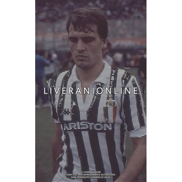 ARCHIVIO Marco Tardelli (Capanne di Careggine, 24 settembre 1954)  un ex calciatore e allenatore di calcio italiano, prima difensore laterale e poi centrocampista di Juventus e Inter e della Nazionale italiana, con cui si laure˜ campione del mondo a Spagna \'82. Cinque volte campione d\'Italia da giocatore, dopo aver allenato anche la Nazionale italiana Under-21 e l\'Inter  stato anche dirigente nella Juventus nell\'annata 2006-2007. Giˆ opinionista sportivo della RAI, dal maggio 2008  diventato vice di Giovanni Trapattoni nel ruolo di commissario tecnico della Nazionale dell\'Irlanda. NELLA FOTO:Marco Tardelli PH.ARCHIVIO AGENZIA ALDO LIVERANI SAS