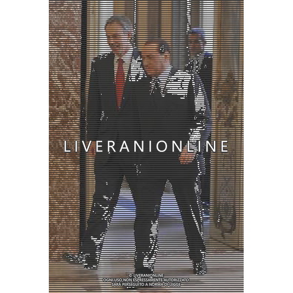 ROMA, 19 NOVEMBRE 2008 INCONTRO MEDIATORE PACE IN MEDIO ORIENTE BLAIR E BERLUSCONI NELLA FOTO: TONY BLAIR - SILVIO BERLUSCONI © AG. ALDO LIVERANI SAS 