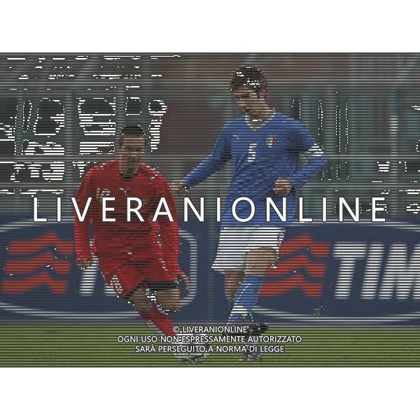 Como 19-11-2008 italia-svizzera U20 0:0 nella foto massimiliano tagliani e mario gavranovic ph marco luzzani/ag aldo liverani s.a.s.