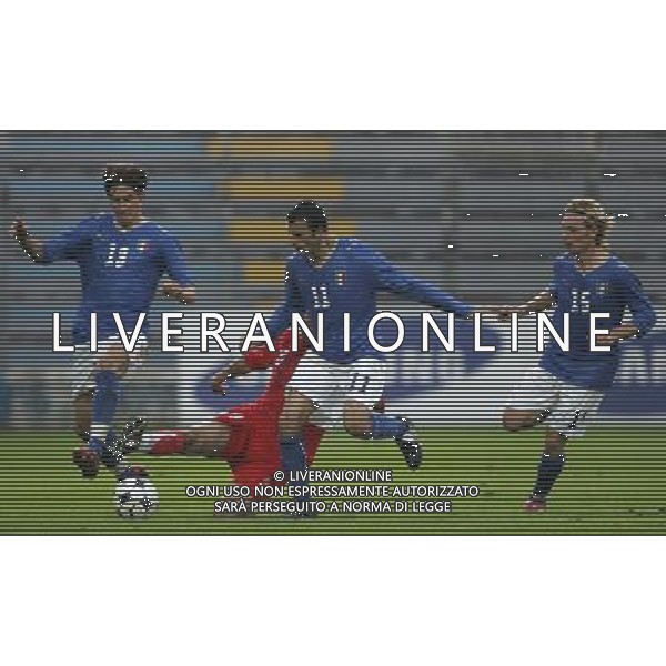 Como 19-11-2008 italia-svizzera U20 0:0 nella foto damian bellon, matteo bruscagin, vittorio triarico e paltemio barbetti ph marco luzzani/ag aldo liverani s.a.s.