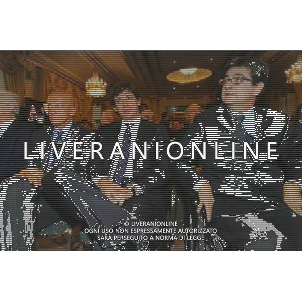 Milano 24-11-2008 Hotel Westin Palace - Milano Cerimonia del quarantennale della fondazione dell\' Associazione Italiana Calciatori A.I.C. nella foto demetrio albertini, pierluigi collna e luca pancalli ph marco luzzani/ag aldo liverani s.a.s.