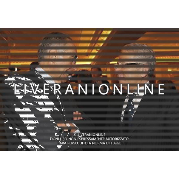 Milano 24-11-2008 Hotel Westin Palace - Milano Cerimonia del quarantennale della fondazione dell\' Associazione Italiana Calciatori A.I.C. nella foto franco carraro e antonio matarrese ph marco luzzani/ag aldo liverani s.a.s.