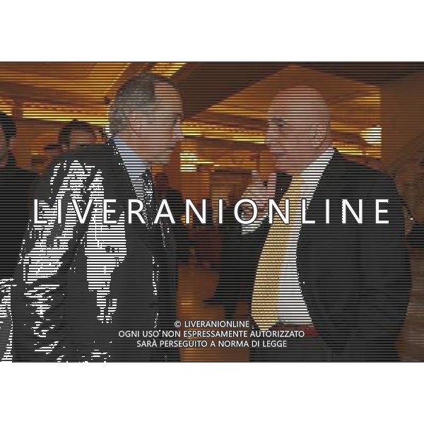 Milano 24-11-2008 Hotel Westin Palace - Milano Cerimonia del quarantennale della fondazione dell\' Associazione Italiana Calciatori A.I.C. nella foto giancarlo abete e adriano galliani ph marco luzzani/ag aldo liverani s.a.s.