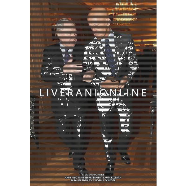 Milano 24-11-2008 Hotel Westin Palace - Milano Cerimonia del quarantennale della fondazione dell\' Associazione Italiana Calciatori A.I.C. nella foto pierluigi collina e cesare gussoni ph marco luzzani/ag aldo liverani s.a.s.