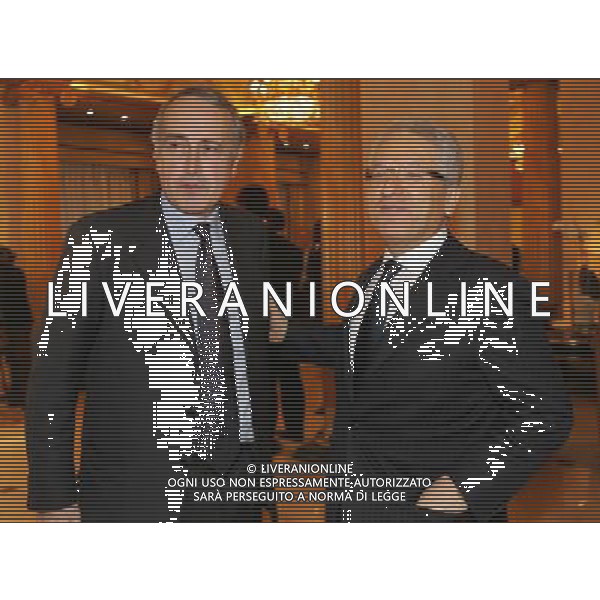 Milano 24-11-2008 Hotel Westin Palace - Milano Cerimonia del quarantennale della fondazione dell\' Associazione Italiana Calciatori A.I.C. nella foto giancarlo abete e antonio matarrese ph marco luzzani/ag aldo liverani s.a.s.