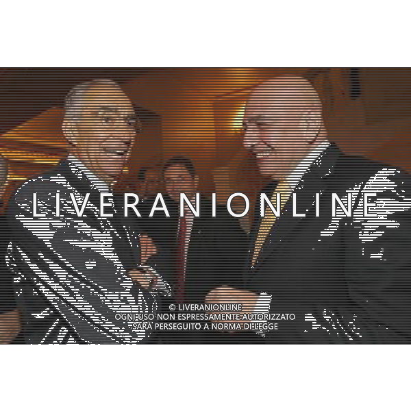 Milano 24-11-2008 Hotel Westin Palace - Milano Cerimonia del quarantennale della fondazione dell\' Associazione Italiana Calciatori A.I.C. nella foto franco carraro e adriano galliani ph marco luzzani/ag aldo liverani s.a.s.