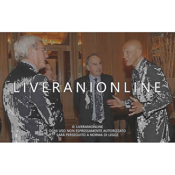 Milano 24-11-2008 Hotel Westin Palace - Milano Cerimonia del quarantennale della fondazione dell\' Associazione Italiana Calciatori A.I.C. nella foto giancarlo abete, marcello lippi e pierluigi collina ph marco luzzani/ag aldo liverani s.a.s.