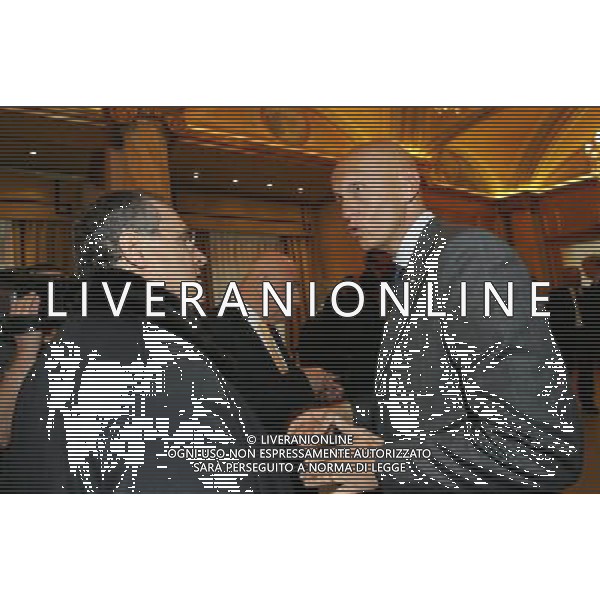 Milano 24-11-2008 Hotel Westin Palace - Milano Cerimonia del quaranennale della fondazione dell\' Associazione Italiana Calciatori A.I.C. nella foto claudio lotito e pierluigi collina ph marco luzzani/ag aldo liverani s.a.s.