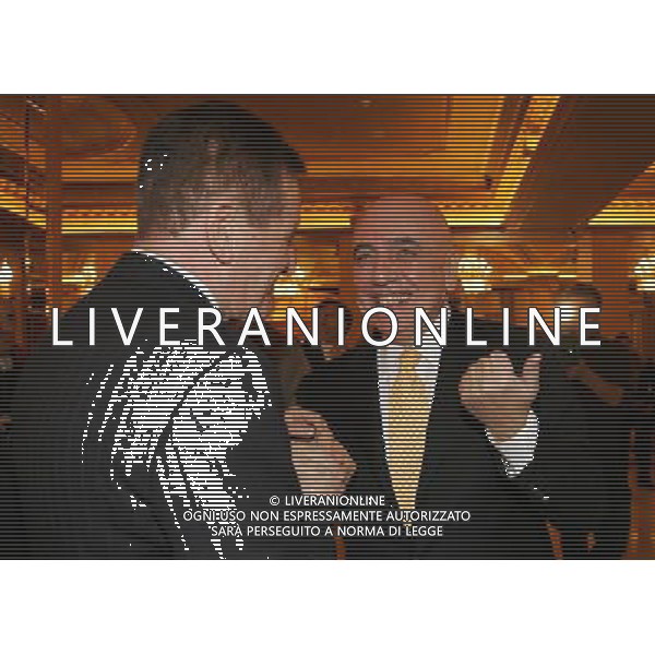 Milano 24-11-2008 Hotel Westin Palace - Milano Cerimonia del quaranennale della fondazione dell\' Associazione Italiana Calciatori A.I.C. nella foto mario macalli e adriano galliani ph marco luzzani/ag aldo liverani s.a.s.