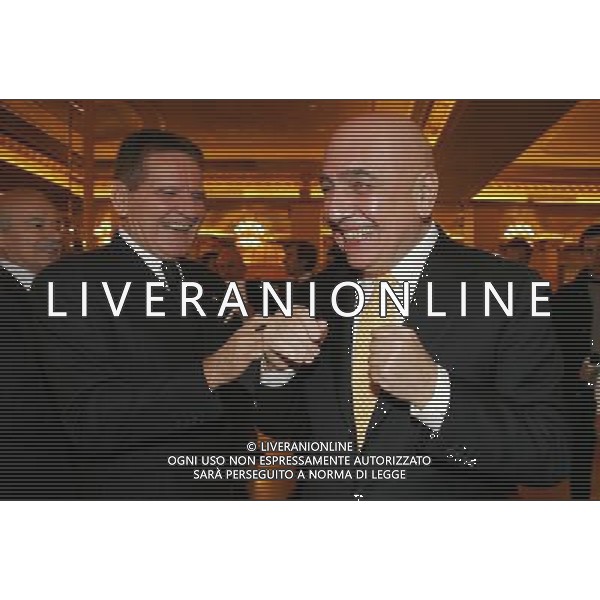 Milano 24-11-2008 Hotel Westin Palace - Milano Cerimonia del quaranennale della fondazione dell\' Associazione Italiana Calciatori A.I.C. nella foto mario macalli e adriano galliani ph marco luzzani/ag aldo liverani s.a.s.