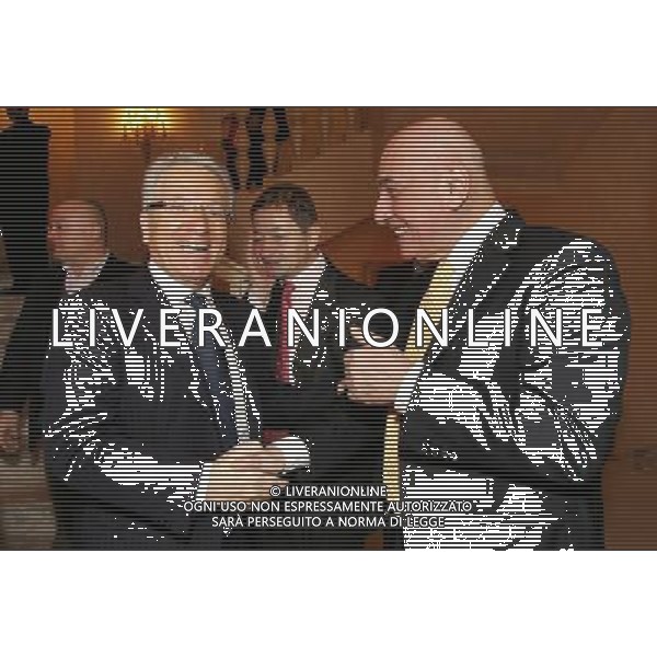 Milano 24-11-2008 Hotel Westin Palace - Milano Cerimonia del quaranennale della fondazione dell\' Associazione Italiana Calciatori A.I.C. nella foto antonio matarrese e adriano galliani ph marco luzzani/ag aldo liverani s.a.s.