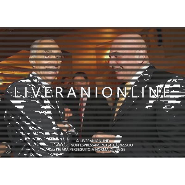 Milano 24-11-2008 Hotel Westin Palace - Milano Cerimonia del quaranennale della fondazione dell\' Associazione Italiana Calciatori A.I.C. nella foto adriano galliani e franco carraro ph marco luzzani/ag aldo liverani s.a.s.