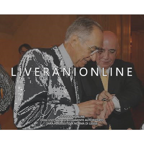 Milano 24-11-2008 Hotel Westin Palace - Milano Cerimonia del quaranennale della fondazione dell\' Associazione Italiana Calciatori A.I.C. nella foto adriano galliani e franco carraro ph marco luzzani/ag aldo liverani s.a.s.