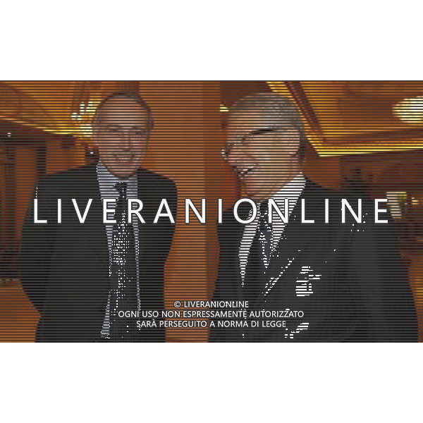 Milano 24-11-2008 Hotel Westin Palace - Milano Cerimonia del quaranennale della fondazione dell\' Associazione Italiana Calciatori A.I.C. nella foto antonio matarrese e giancarlo abete ph marco luzzani/ag aldo liverani s.a.s.