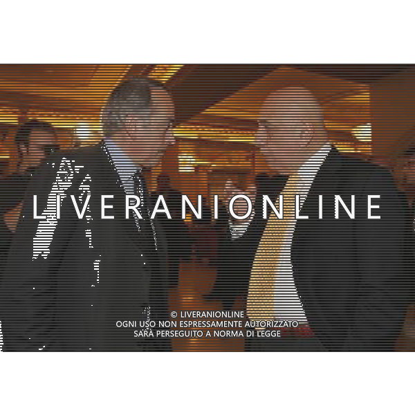Milano 24-11-2008 Hotel Westin Palace - Milano Cerimonia del quaranennale della fondazione dell\' Associazione Italiana Calciatori A.I.C. nella foto giancarlo abete e adriano galliani ph marco luzzani/ag aldo liverani s.a.s.
