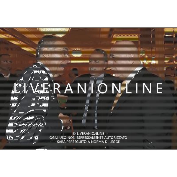 Milano 24-11-2008 Hotel Westin Palace - Milano Cerimonia del quaranennale della fondazione dell\' Associazione Italiana Calciatori A.I.C. nella foto adriano galliani, franco carraro e giancarlo abete ph marco luzzani/ag aldo liverani s.a.s.