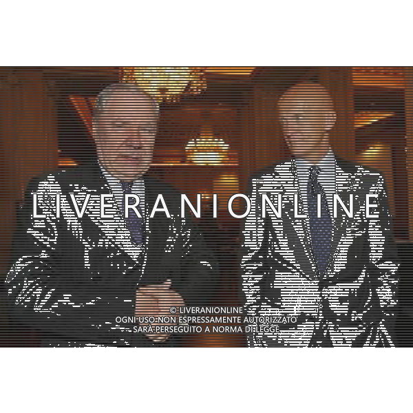 Milano 24-11-2008 Hotel Westin Palace - Milano Cerimonia del quaranennale della fondazione dell\' Associazione Italiana Calciatori A.I.C. nella foto cesare gussoni e pierluigi collina ph marco luzzani/ag aldo liverani s.a.s.