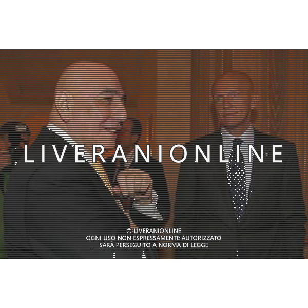 Milano 24-11-2008 Hotel Westin Palace - Milano Cerimonia del quaranennale della fondazione dell\' Associazione Italiana Calciatori A.I.C. nella foto adriano galliani e pierluigi collina ph marco luzzani/ag aldo liverani s.a.s.