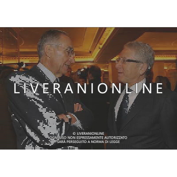Milano 24-11-2008 Hotel Westin Palace - Milano Cerimonia del quaranennale della fondazione dell\' Associazione Italiana Calciatori A.I.C. nella foto franco carraro e antonio matarrese ph marco luzzani/ag aldo liverani s.a.s.
