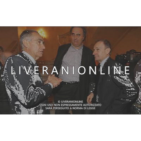 Milano 24-11-2008 Hotel Westin Palace - Milano Cerimonia del quaranennale della fondazione dell\' Associazione Italiana Calciatori A.I.C. nella foto gianni petrucci e franco carraro ph marco luzzani/ag aldo liverani s.a.s.