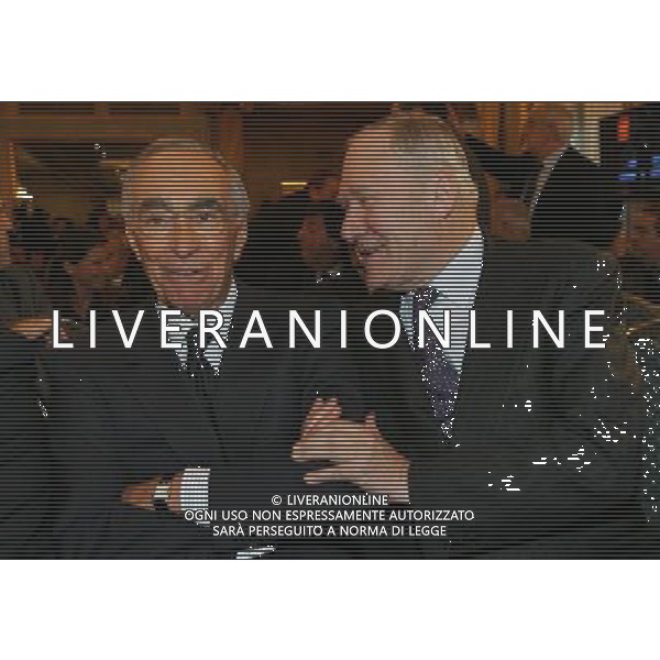 Milano 24-11-2008 Hotel Westin Palace - Milano Cerimonia del quaranennale della fondazione dell\' Associazione Italiana Calciatori A.I.C. nella foto franco carraro e cesare gussoni ph marco luzzani/ag aldo liverani s.a.s.