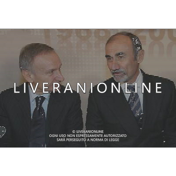Milano 24-11-2008 Hotel Westin Palace - Milano Cerimonia del quaranennale della fondazione dell\' Associazione Italiana Calciatori A.I.C. nella foto leonardo grosso e gianni petrucci ph marco luzzani/ag aldo liverani s.a.s.