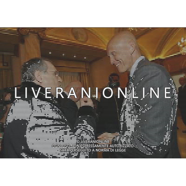 Milano 24-11-2008 Hotel Westin Palace - Milano Cerimonia del quaranennale della fondazione dell\' Associazione Italiana Calciatori A.I.C. nella foto pierluigi collina e claudio lotito ph marco luzzani/ag aldo liverani s.a.s.