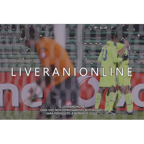 FIORENTINA - OLYMPIQUE LIONE FIRENZE, 25 NOVEMBRE 2OO8 CHAMPIONS LEAGUE GIRONE ELIMINATORIO 2008/2009 NELLA FOTO: ESULTANZA DELL\'OLYMPIQUE LIONE DOPO IL GOL DEL 0-2 DI KARIM BENZEMA FOTO AG. A. LIVERANI SAS