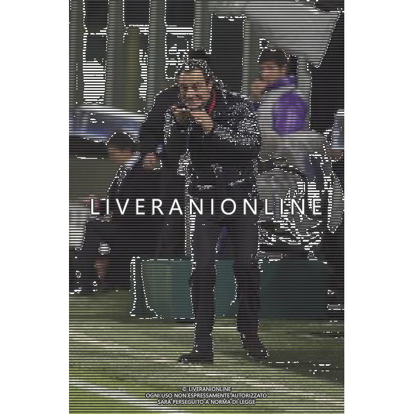 FIORENTINA - OLYMPIQUE LIONE FIRENZE, 25 NOVEMBRE 2OO8 CHAMPIONS LEAGUE GIRONE ELIMINATORIO 2008/2009 NELLA FOTO: CESARE PRANDELLI ALLENATORE DELLA FIORENTINA FOTO AG. A. LIVERANI SAS