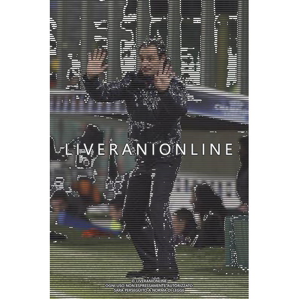 FIORENTINA - OLYMPIQUE LIONE FIRENZE, 25 NOVEMBRE 2OO8 CHAMPIONS LEAGUE GIRONE ELIMINATORIO 2008/2009 NELLA FOTO: CESARE PRANDELLI ALLENATORE DELLA FIORENTINA FOTO AG. A. LIVERANI SAS