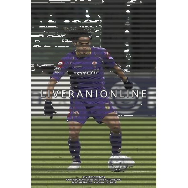 FIRENZE, 25 NOVEMBRE 2OO8 CHAMPIONS LEAGUE GIRONE ELIMINATORIO 2008 2009 FIORENTINA OLYMPIQUE LIONE NELLA FOTO: JUAN MANUEL VARGAS FOTO AG. A. LIVERANI SAS