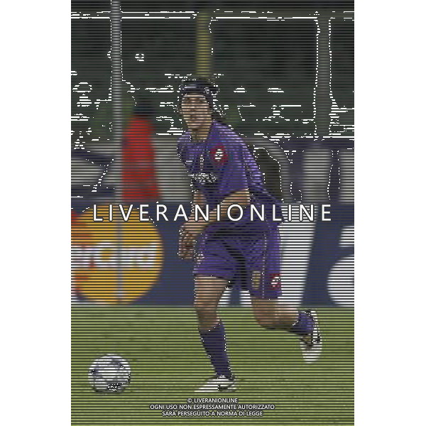 FIRENZE, 25 NOVEMBRE 2OO8 CHAMPIONS LEAGUE GIRONE ELIMINATORIO 2008 2009 FIORENTINA OLYMPIQUE LIONE NELLA FOTO: STEVAN JOVETIC FOTO AG. A. LIVERANI SAS
