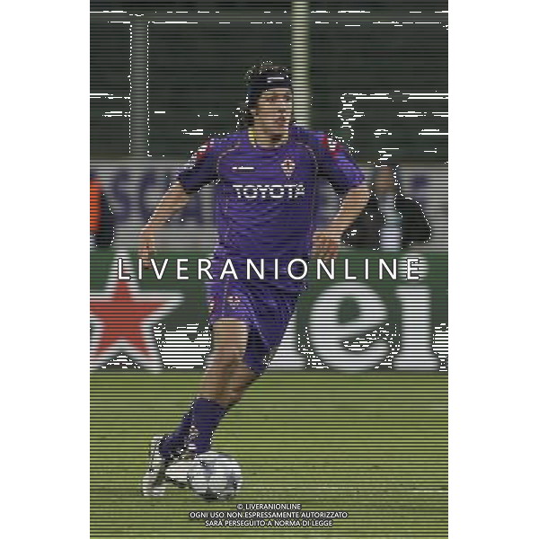 FIRENZE, 25 NOVEMBRE 2OO8 CHAMPIONS LEAGUE GIRONE ELIMINATORIO 2008 2009 FIORENTINA OLYMPIQUE LIONE NELLA FOTO: STEVAN JOVETIC FOTO AG. A. LIVERANI SAS