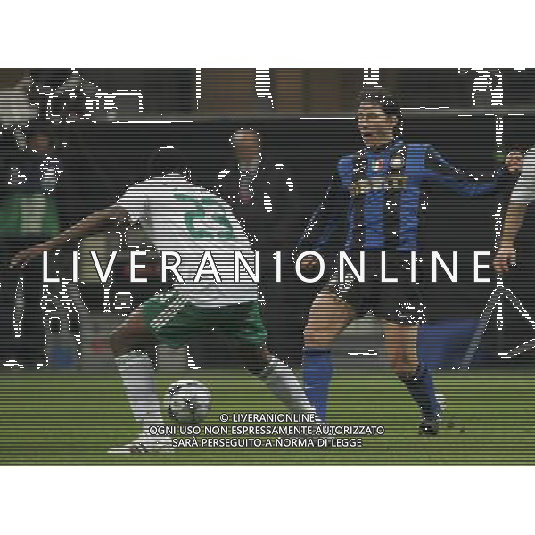 Milano 26-11-2008 champions league 2008/09 inter-panathinaikos 0:1 nella foto maxwell e simao ph marco luzzani/ag aldo liverani s.a.s.