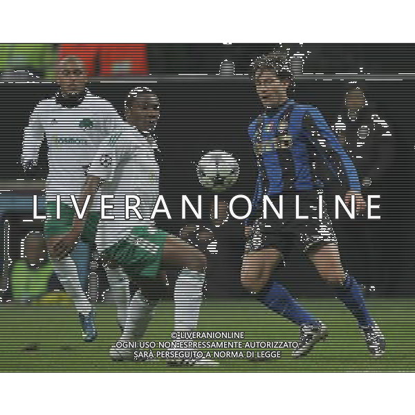 Milano 26-11-2008 champions league 2008/09 inter-panathinaikos 0:1 nella foto maxwell e simao ph marco luzzani/ag aldo liverani s.a.s.