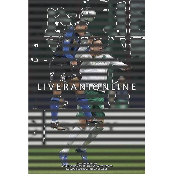 Milano 26-11-2008 champions league 2008/09 inter-panathinaikos 0:1 nella foto vangelis mantzios e ivan cordoba ph marco luzzani/ag aldo liverani s.a.s.