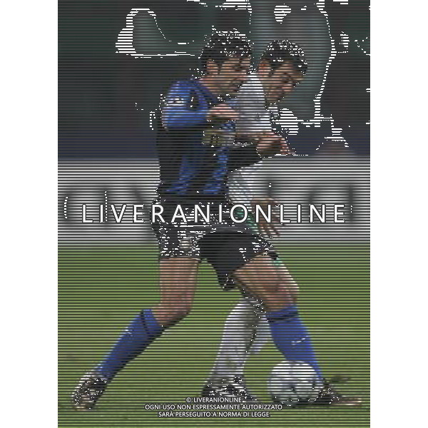 Milano 26-11-2008 champions league 2008/09 inter-panathinaikos 0:1 nella foto figo e giorgios karagounis ph marco luzzani/ag aldo liverani s.a.s.