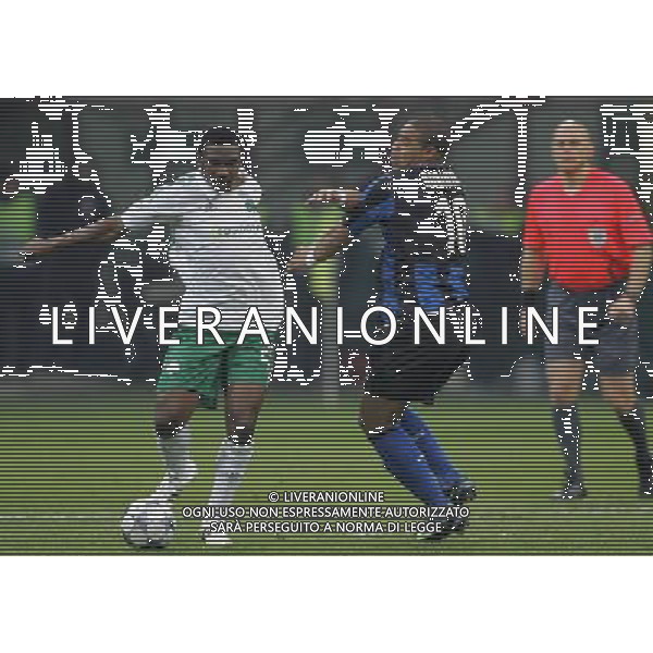Milano 26-11-2008 champions league 2008/09 inter-panathinaikos 0:1 nella foto simao e adriano ph marco luzzani/ag aldo liverani s.a.s.