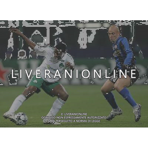 Milano 26-11-2008 champions league 2008/09 inter-panathinaikos 0:1 nella foto esteban cambiasso e simao ph marco luzzani/ag aldo liverani s.a.s.