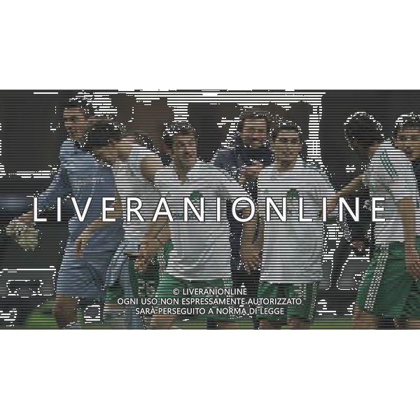 Milano 26-11-2008 champions league 2008/09 inter-panathinaikos 0:1 nella foto esultanza panathinaikos a fine gara ph marco luzzani/ag aldo liverani s.a.s.