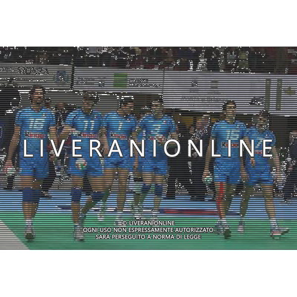 MONZA 26/11/2008 TIM ALL STAR VOLLEY 2008 PALACANDY MONZA ITALIA-RESTO DEL MONDO NELLA FOTO MIRKO CORSARO, VIGOR BOVOLENTA, HRISTO ZLATANOV, LUIGI MASTRANGELO, MAURO GAVOTTO, EMANUELE BIRARELLI E SIMONE PARODI FOTO MARIO ROMANO/AG ALDO LIVERANI 