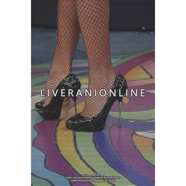 TRASMISSIONE \' QUELLI CHE IL CALCIO\' NELLA FOTO: LE SCARPE DI SIMONA VENTURA © ANTONIO SORANO - AG. ALDO LIVERANI SAS