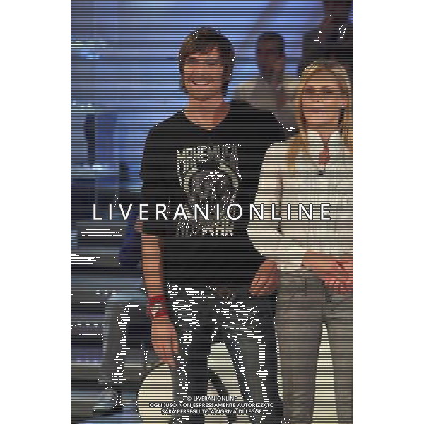 TRASMISSIONE \' QUELLI CHE IL CALCIO\' NELLA FOTO: LEONARDO TUMIOTTO - VERIDIANA MALLMANN © ANTONIO SORANO - AG. ALDO LIVERANI SAS