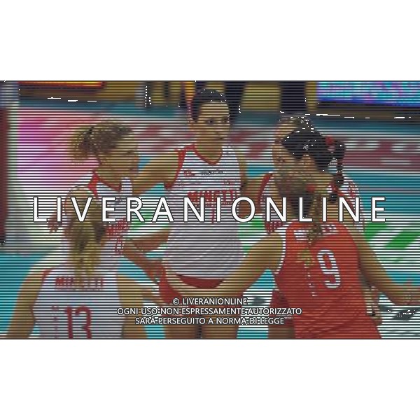Findomestic Volley Cup Femminile A1 2008/2009 8°Giornata Montecchio(PU) - 29.11.2008 Scavolini Pesaro-Minetti Vicenza Nella Foto:CURCIC IVANA-PACCAGNELLA STEFANIA /Ph.Vitez-Ag. Aldo Liverani