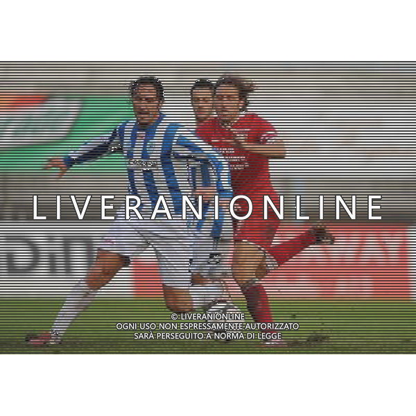 Lega Pro 1° Divisione Girone A 2008/2009 14°Giornata Ferrara - 30.11.2008 Spal-Novara Nella Foto:ZAMBONI MARCO-RUBINO RAFFAELE /Ph.Vitez-Ag. Aldo Liverani