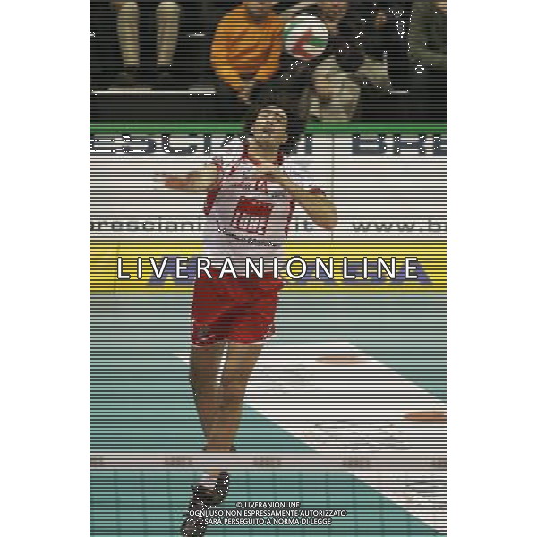 TREVISO 30/11/2008 CAMPIONATO ITALIANO PALLAVOLO SERIE A1TIM 2008/2009 LUBE BANCA MARCHE MACERATA-SISLEY TREVISO NELLA FOTO:SANTANA RODRIGAO FOTO PAOLA GARBUIO/AG.ALDO LIVERANI