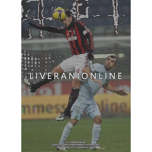 Milan - Lazio Coppa Italia Tim Cup 03/12/2008 nella foto kaladze e pandev ph luzzani/Ag. Aldo Liverani Sas