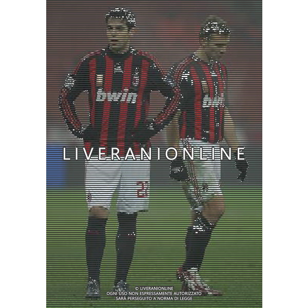 Milan - Lazio Coppa Italia Tim Cup 03/12/2008 nella foto ricardo kaka\' e andryi shevchenko ph luzzani/Ag. Aldo Liverani Sas