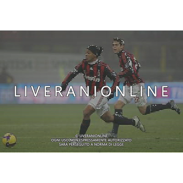 Milano 03-12-2008 coppa italia TIM CUP 2008/09 milan-lazio 1:2 nella foto ronaldinho e kaka ph marco luzzani/ag aldo liverani s.a.s.